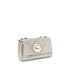 Chloé Heritage Shoulder Bag – Beige Leather with Gold Medallion for Women