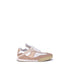 Chloé Beige White Leather Mesh Kick Sneakers Shoes for Women
