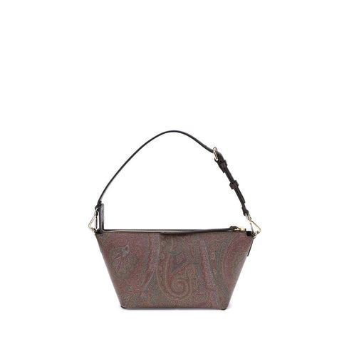 Etro Arnica Multicolor Paisley Shoulder Bag in PVC with Leather Strap for Women