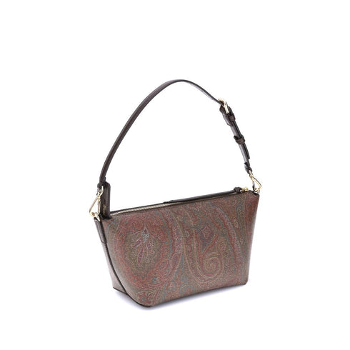 Etro Arnica Multicolor Paisley Shoulder Bag in PVC with Leather Strap for Women