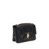 Versace Kleio Black Quilted Satin Shoulder Bag – Gold Medusa Detail for Women