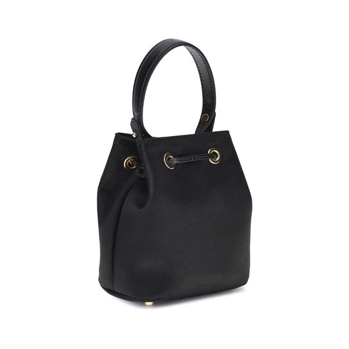 Versace La Medusa Black Bucket Bag in Viscose Silk for Women