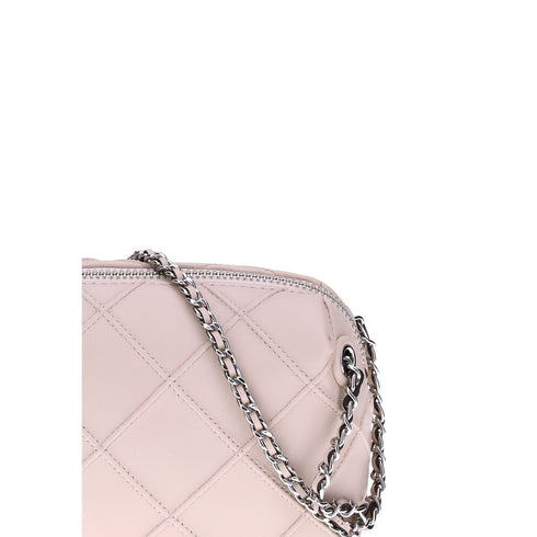 Tory Burch Fleming Feather Shoulder Bag in Light Pink Leather for Women