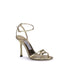 Jimmy Choo Leo100 Sandals for Women – Gold Calf Leather High Heels