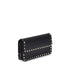 Valentino Garavani Rockstud Black Leather Pochette with Chain for Women