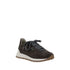 Brunello Cucinelli Brown Suede Sneakers with Bead Embellishments and Rubber Sole Shoes