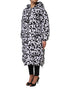 Dolce & Gabbana Black White DG Mania Hooded Long Coat Jacket