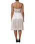 Dolce & Gabbana White Lace DG Logo Silk Dress Sleepwear