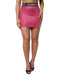 Dolce & Gabbana Pink Rhinestone Embellished Logo Mini Skirt