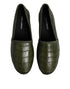 Dolce & Gabbana Green Exotic Leather Espadrilles Slip On Shoes