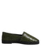 Dolce & Gabbana Green Exotic Leather Espadrilles Slip On Shoes