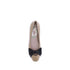 Valentino Garavani Bowow Ballerinas Beige Black Calf Leather Flats for Women