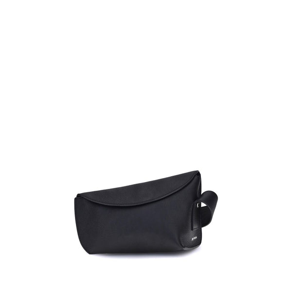 Alexander McQueen T-Bar Sling Shoulder Bag – Black Calf Leather Bag for Women