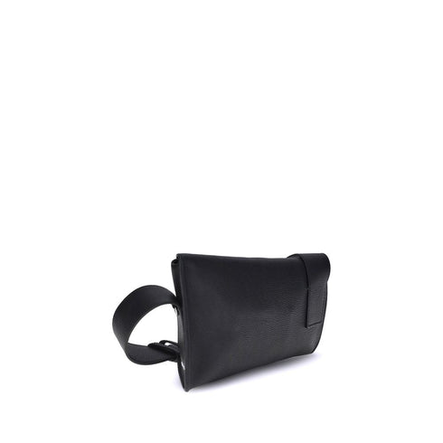 Alexander McQueen T-Bar Sling Shoulder Bag – Black Calf Leather Bag for Women