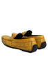 Dolce & Gabbana Yellow Exotic Leather Loafers Slip On Shoes