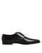 Dolce & Gabbana Black Leather Lace Up Dress Men Derby Shoes