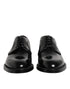 Dolce & Gabbana Black Calf Leather Lace Up Dress Derby Shoes