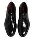 Dolce & Gabbana Black Calf Leather Lace Up Dress Derby Shoes