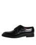 Dolce & Gabbana Black Calf Leather Lace Up Dress Derby Shoes