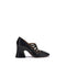Chloé Janis Pumps Black Leather Women’s Designer Block Heel Shoes