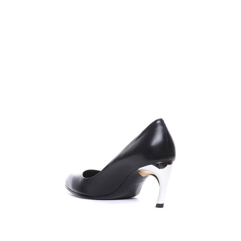 Alexander McQueen Armadillo Leather Pumps – Women's Black Sheepskin Heeled Shoes