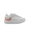 Alexander McQueen Oversized Sneakers Shoes – White and Pink Calf Leather Designer Shoes for Women