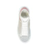 Alexander McQueen White Oversized Perforated Leather Sneakers Shoes - Women’s