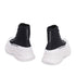 Alexander McQueen Tread Slick Sneakers Shoes – Black & White Canvas High Tops for Women