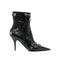 Balenciaga Cagole Ankle Boots in Black Lamb Leather – Women's