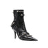 Balenciaga Cagole Ankle Boots in Black Lamb Leather – Women's