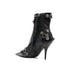 Balenciaga Cagole Ankle Boots in Black Lamb Leather – Women's