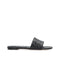 Bottega Veneta Amy Leather Mules Sandals – Black Lambskin Intrecciato Flat Slides for Women