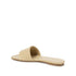 Bottega Veneta Amy Leather Sandals – Beige Lambskin Flat Slides for Women