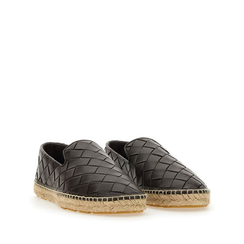 Bottega Veneta Jack Black Intreccio Leather Espadrilles