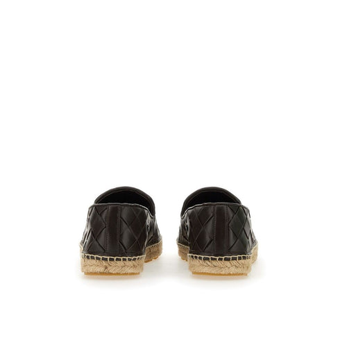 Bottega Veneta Jack Black Intreccio Leather Espadrilles
