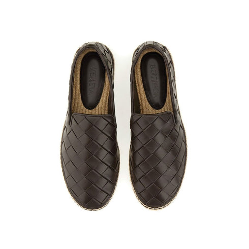 Bottega Veneta Jack Black Intreccio Leather Espadrilles