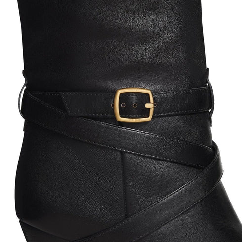 Celine Wiltern Knee High Boots in Black Calf Leather – Women’s