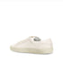 Saint Laurent Court Classic Low-Top Sneakers Shoes – White Canvas Leather Sneakers for Women