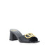 Valentino Garavani Black VLogo Leather Heels Sandals - Women’s