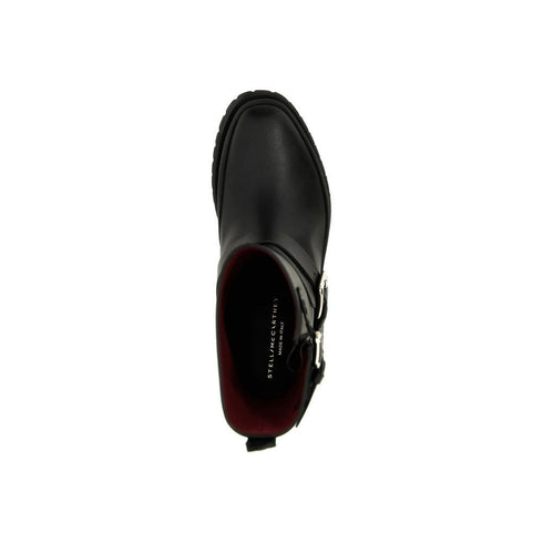 Stella McCartney Black Alter Mat Trace Ankle Boots – Women's Vegan Buckle Boots