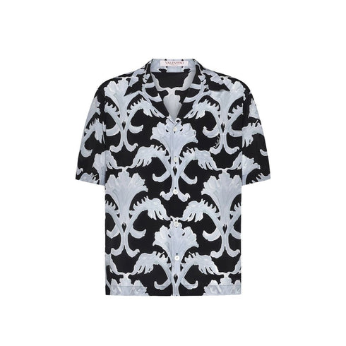 Valentino Garavani Metamorphos Wall Print Bowling Shirt