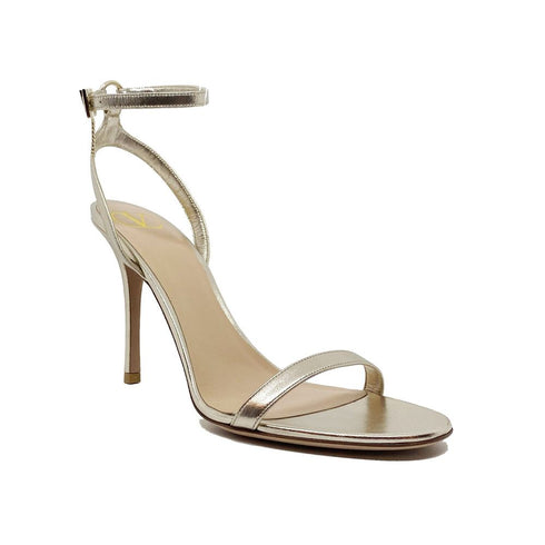 Valentino Garavani Gold Leather Heel Sandals – Women’s Luxury Heels