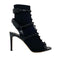 Valentino Garavani Rockstud Sock Heel Sandals - Black Leather Knit - Women’s High Heels