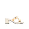 Valentino Garavani Roman Stud Sandals – Off-White Leather Slip-On Heeled Sandals for Women