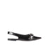 Givenchy Voyou Slingback Ballerina Flats Sandals – Black Calf Leather for Women