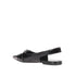 Givenchy Voyou Slingback Ballerina Flats Sandals – Black Calf Leather for Women