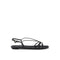 Prada Strappy Flat Sandals – Women's Black Calf Leather Open Toe Designer Shoes