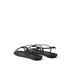 Prada Strappy Flat Sandals – Women's Black Calf Leather Open Toe Designer Shoes