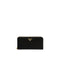 Prada Nylon Logo Zip-Around Wallet with Leather Lining in Black for Women