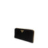 Prada Nylon Logo Zip-Around Wallet with Leather Lining in Black for Women
